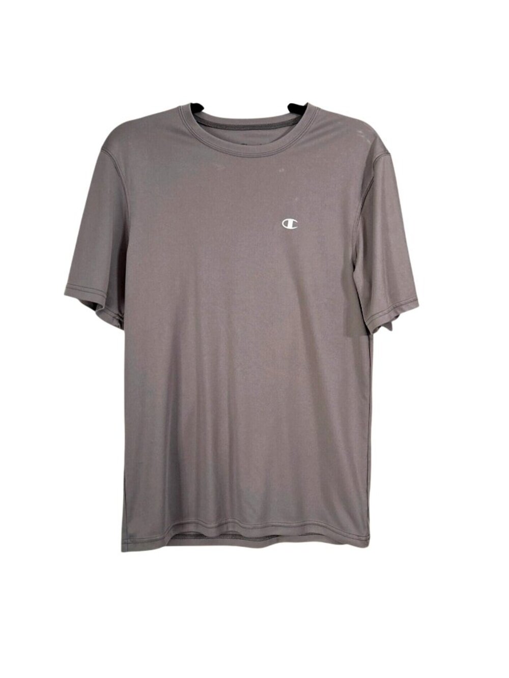 Champion Gray Short Sleeve Athletic T-Shirt S Polyester